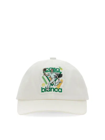 Casablanca Baseball Hat With Logo In White