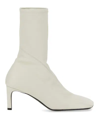 Jil Sander Leather Boot In White