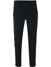 P.a.r.o.s.h Cropped Slim Fit Trousers In Blue