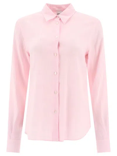 Aspesi Linen Shirt In Pink