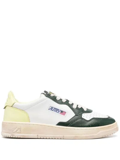 Autry Leather Sneakers In Green