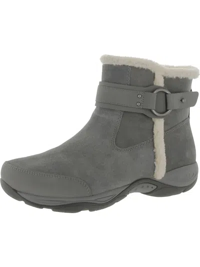 Easy Spirit Elinor Womens Suede Faux Fur Lined Winter & Snow Boots In Multi