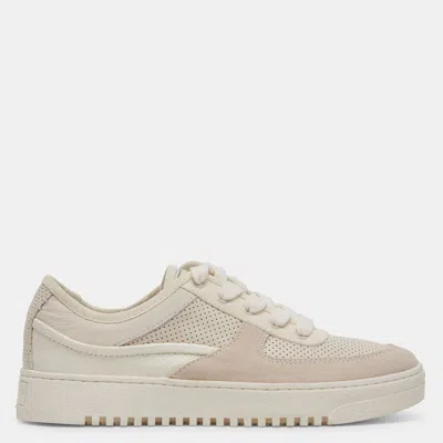 Dolce Vita Cyril Sneakers Ivory Leather In Beige