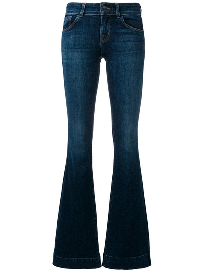 J Brand Sallie Mid-rise Bootcut Jeans In Dark Wash