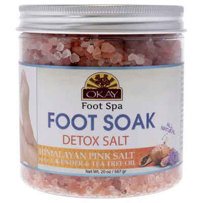 Okay Detox Himalayan Pink Salt - Lavender And Tea Tree By  For Unisex - 20 oz Scrub In White