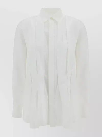 Sacai Poplin Shirt In Off White