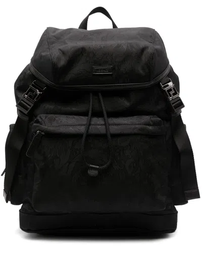 Versace Backpack Fabric Nylon Barocco