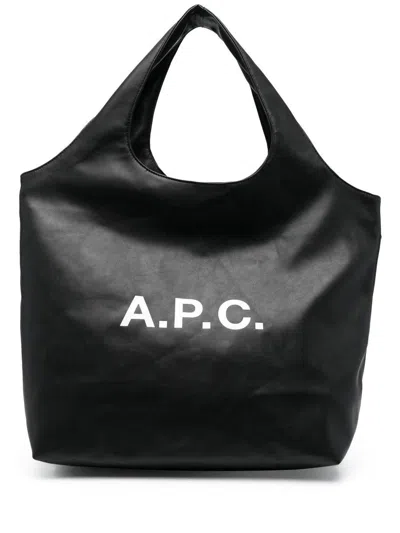 Apc A.p.c. Tote Ninon Bags In Black
