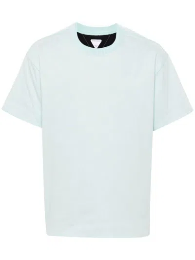 Bottega Veneta Double Layer T-shirt Clothing In Blue