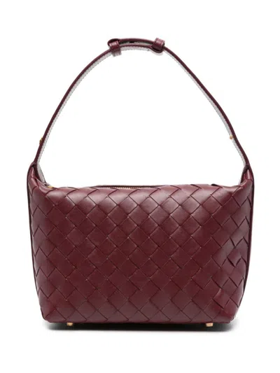 Bottega Veneta Mini "wallace" Shoulder Bag In Red