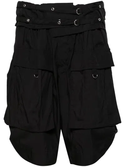Isabel Marant Heidi Low-rise Belted Shorts In Black