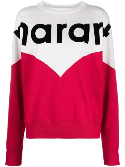 Isabel Marant Étoile Houston Two-tone Sweatshirt In Pink