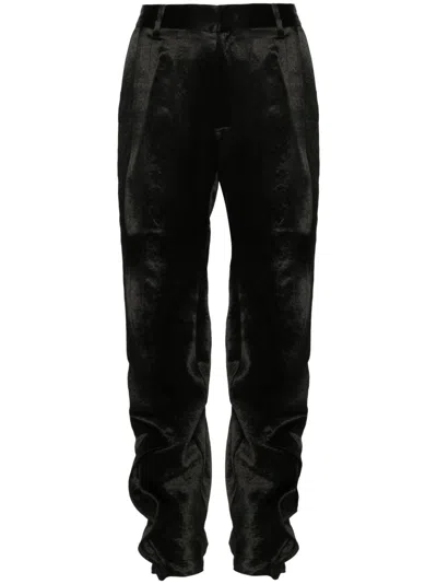 Y/project Seam-detail Satin Trousers In Black