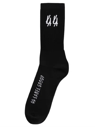 44 Label Group Socks Cotton 4 In Black