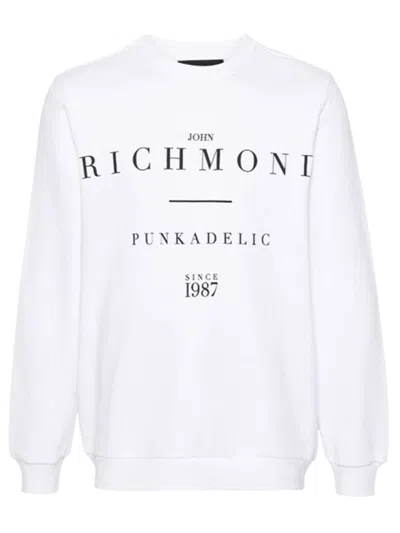 John Richmond Logo-print Sweatshirt In White