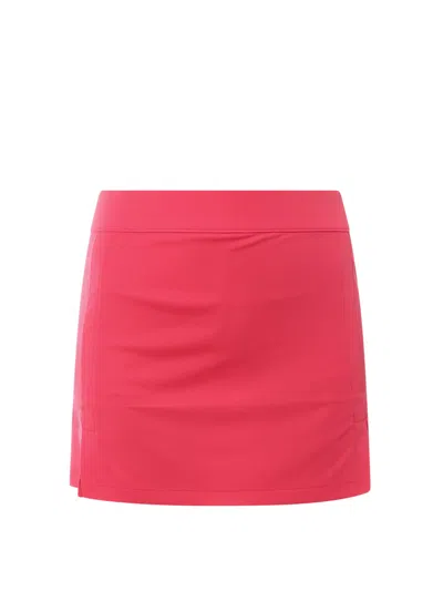 J. Lindeberg Technical Fabric Midi Skirt In Pink