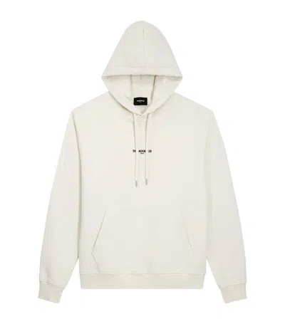 The Kooples Ecru Hoodie With Pouch Pocket In White