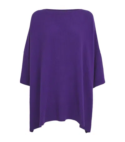 Eskandar Cotton Tunic Top In Purple