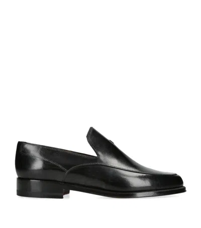 The Row Enzo Loafer In Black