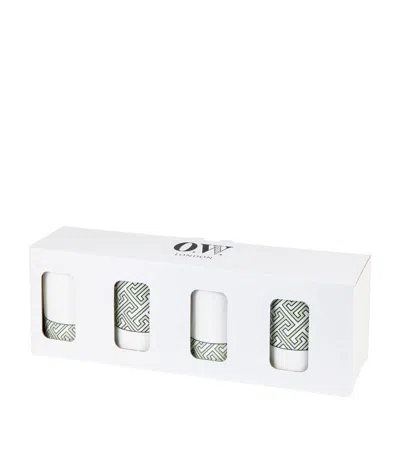 O.w.london O.w.lndn Maze Green Mugs Set Of 4 Boxed