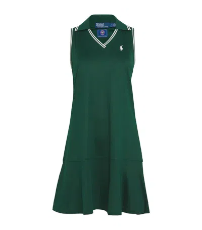 Polo Ralph Lauren X Wimbledon Sleeveless Polo Dress In Green