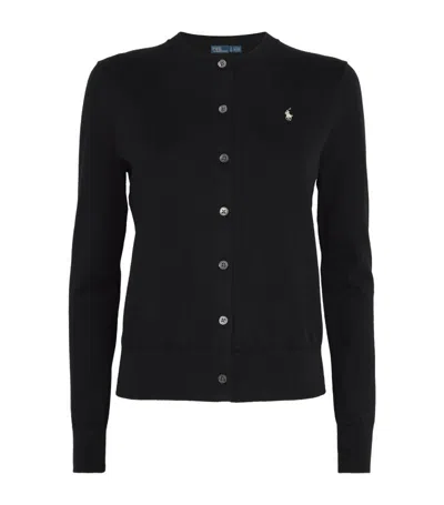 Polo Ralph Lauren Cotton-blend Cardigan In Black