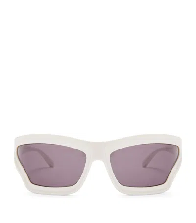 Loewe X Paula's Ibiza Arch Mask Sunglasses In White