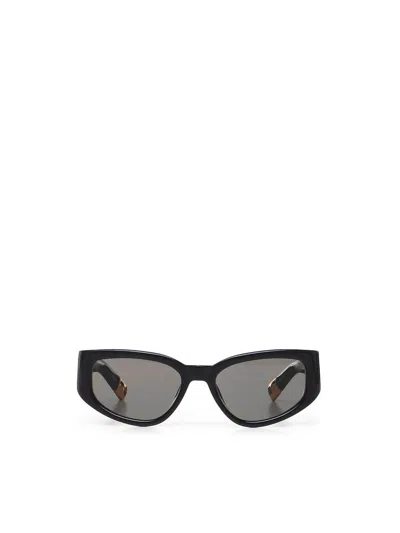 Jacquemus Rectangle Frame Sunglasses In Blue