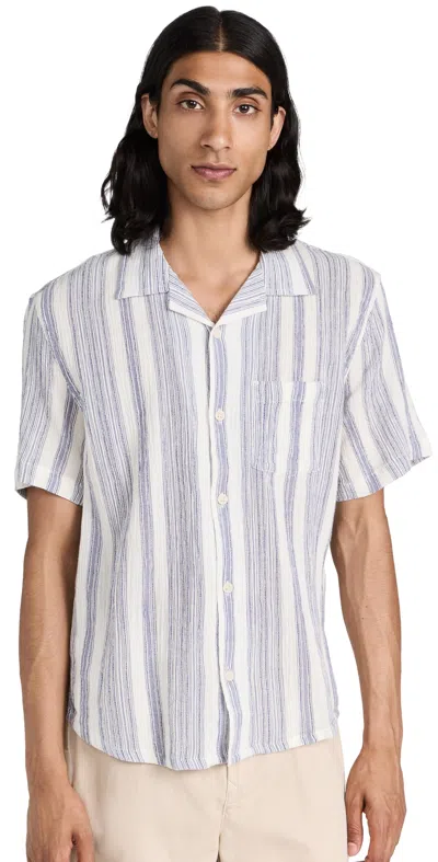 Corridor Men's Tallis Camp Collar Short-sleeve Shirt In Natural