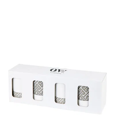 O.w.london O.w.lndn Maze Truffle Mugs Set 4 Boxed In Multi