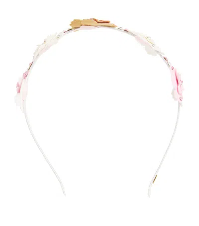 Bari Lynn Kids' Crystal-embellished Floral Headband In Multi