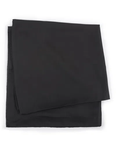 Saint Laurent Square Silk Scarf In Black