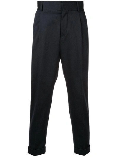 Kent & Curwen Cropped Trousers In Blue