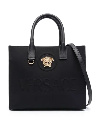 Versace Logo  Bags In Black