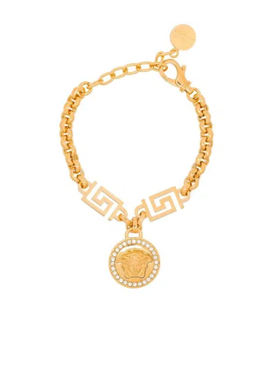 Versace Logo Necklace. Accessories In Gold
