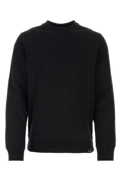 Courrèges Courreges Man Black Cotton Sweatshirt