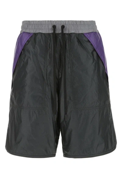 Moncler Grenoble Man Multicolor Nylon Bermuda Shorts