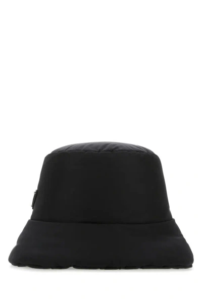 Prada Man Black Re-nylon Hat