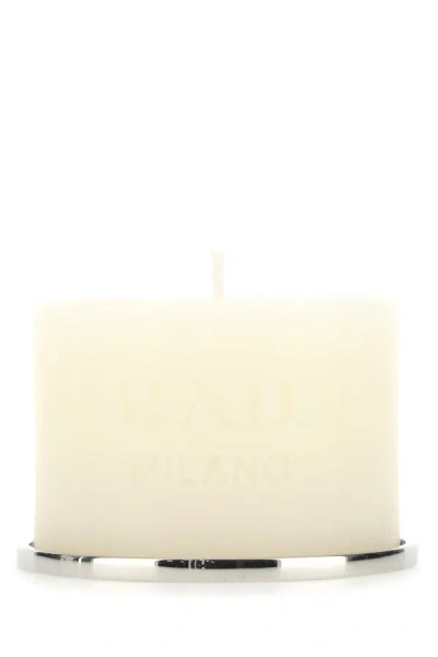 Prada Unisex Talco Candle In White