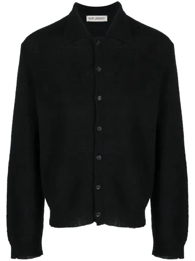 Our Legacy Cardigan With Buttons In Black