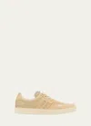 Tom Ford Radcliff Logo Low Top Sneakers In Sand Cream