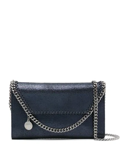 Stella Mccartney Mini Falabella Crossbody Bags In Blue