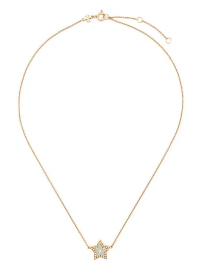 Tory Burch Star Embellished Necklace In Gold