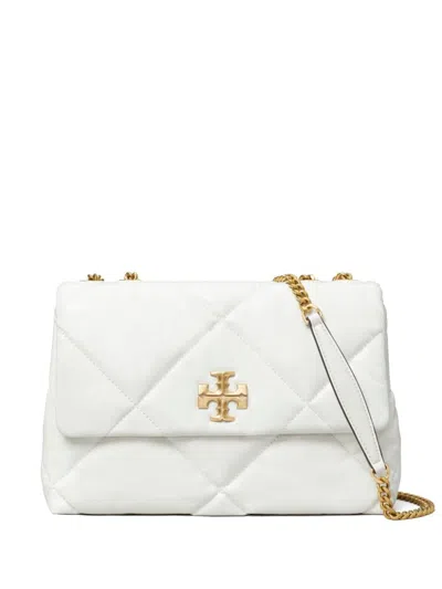 Tory Burch Kira Leather Shoulder Bag In White
