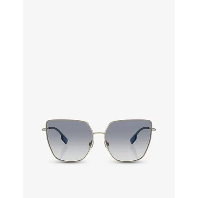 Burberry Women's Alexis Sunglasses, Be3143 In Clear Gradient Blue