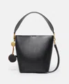 Stella Mccartney Frayme Bucket Tote Bag In Pitch Black