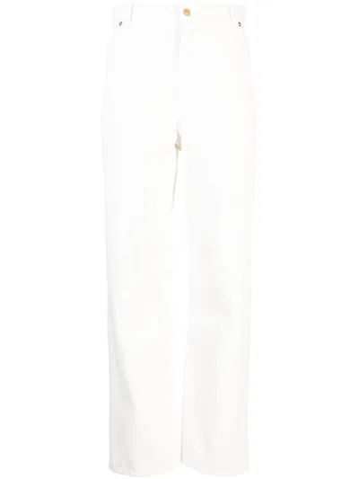 Bally Cotton Trousers In White