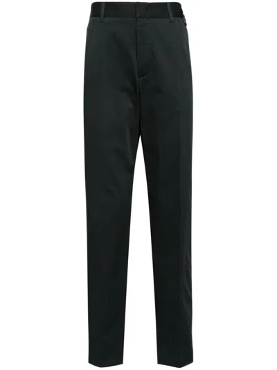 Fendi Slim-fit Trousers With Trouser Crease And Side Pockets In Black