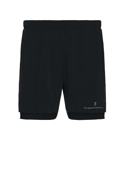 On X Post Archive Facti (paf) Shorts In Black