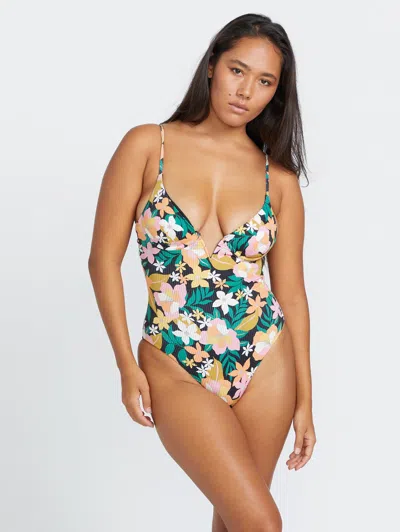 Volcom Juniors' Had Me At Aloha One-piece Swimsuit In Multi